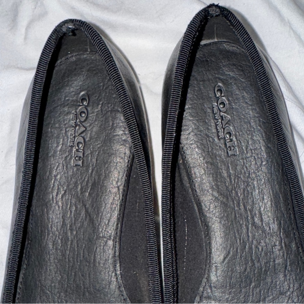 Coach leather Lara black flat - Picture 7 of 8